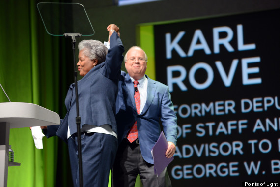 Brazile and Rove Photograph